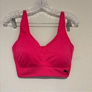 Puma Women's Vibrant Pink Sports Bra